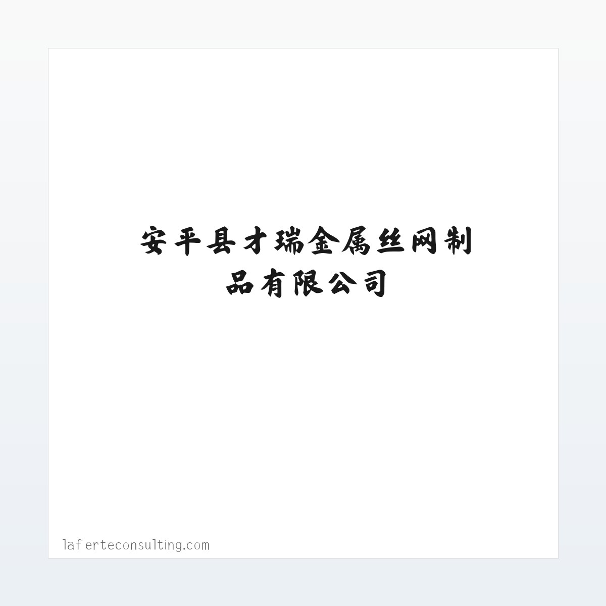 安平县才瑞金属丝网制品有限公司 方图
